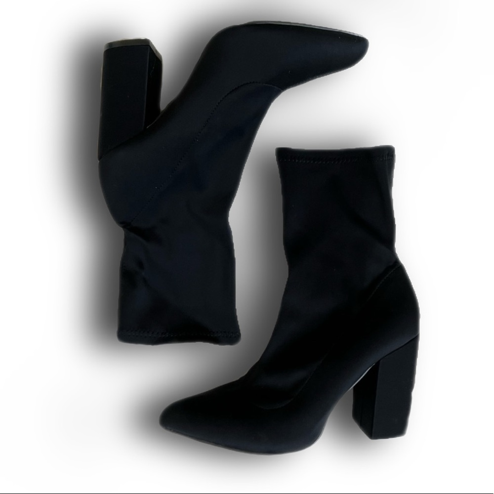 Brand New Size 9 Nasty Gal Black Sock Boots